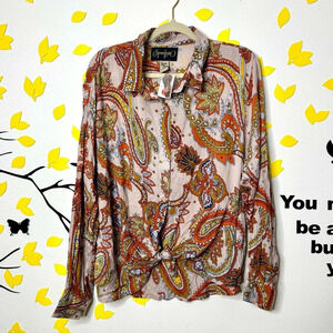 SpoonJeans Paisley Women’s Long‎ Sleeve Shirt